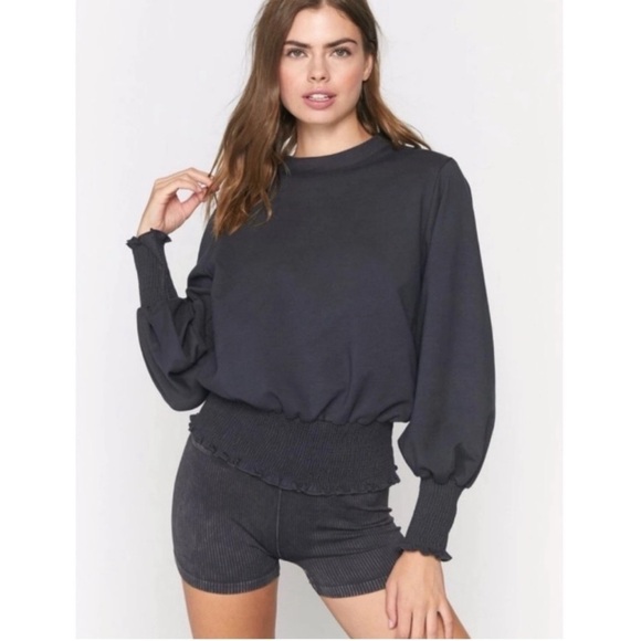 Spirtual Gangster Raena Smocked Long
Sleeve Sweatshirt - Picture 1 of 10
